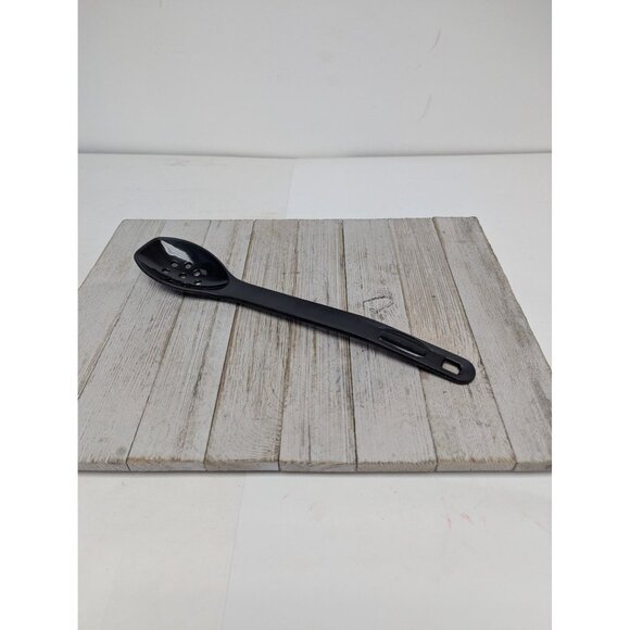 Rubbermaid Black Pierced Slotted Serving Spoon Heavy Duty #1974 Vintage - Picture 1 of 9